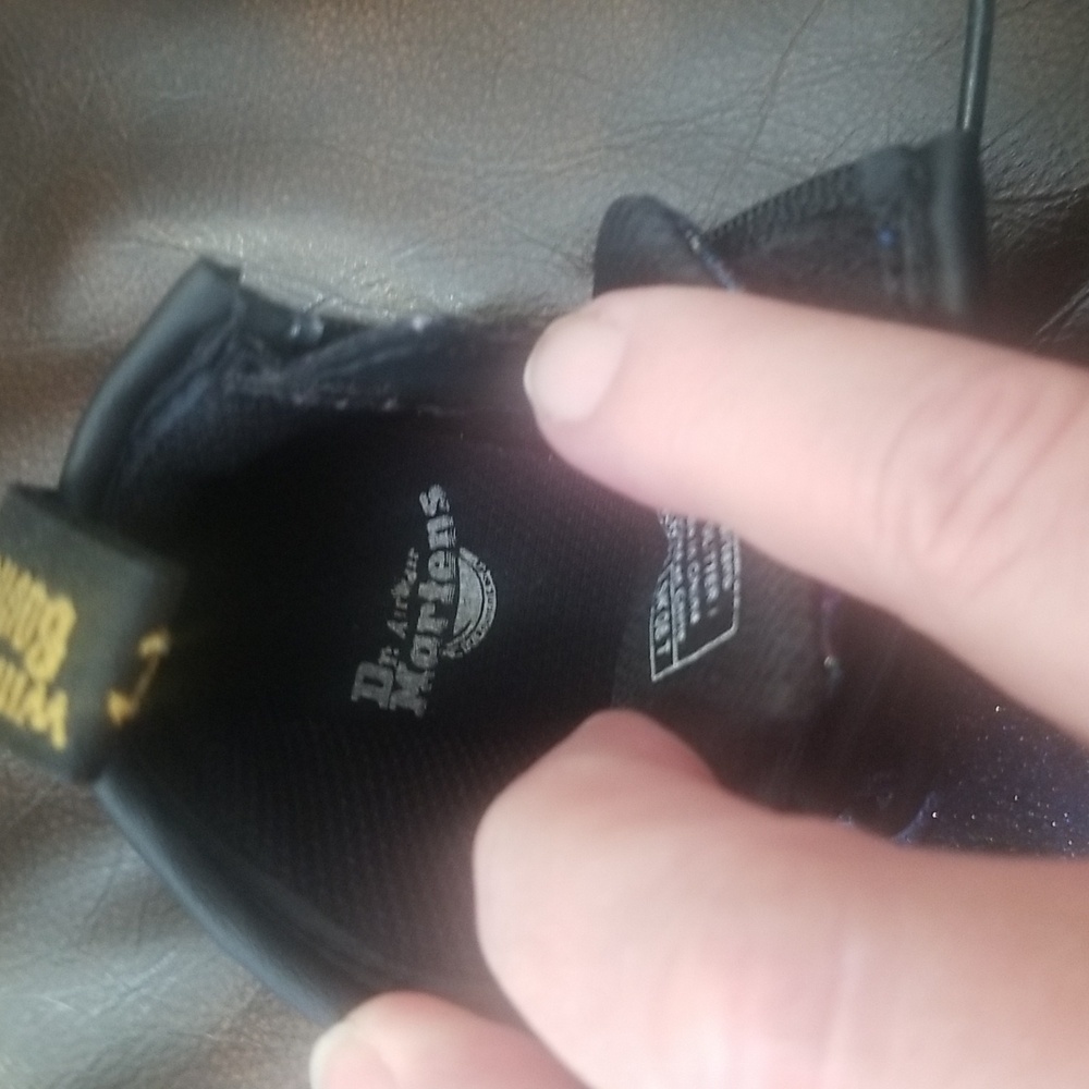 Dr Martens 1460 Blue Cosmic Glitter Boots - Picture 4 of 15